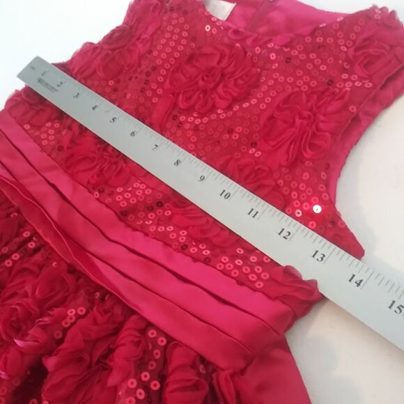 American Princess girls size 8 red sequin dress - Picture 11 of 15